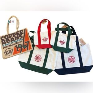 Trader Joe's Canvas Tote Bag Set